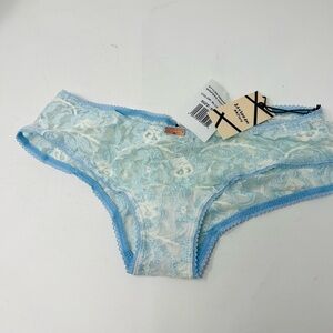 NWT REVOLVE Daydream Nation Wispers Panty Mesh
Lace Blue Size Small